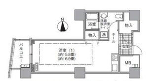 アクティ汐留の物件間取画像